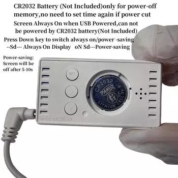 7*4 см цифровой будильник TEMP дата 3 будильника выключение памяти настольные часы питание от USB всегда включен 12/24 ч ночной режим светодиодные часы синий