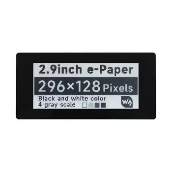 7,4 см Touch Hat 2,9-дюймовый емкостный сенсорный экран, разрешение 296x128, черно-белый для RPi 4B/3B+/3B/2B/ZeroW