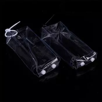 7,5*5*16,5 см Labubu ПВХ прозрачный защитный рукав ручная кукла пылесборник Pop Mart кулон витрина брелок подвеска