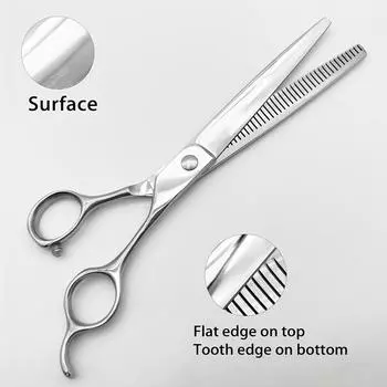 7,5-дюймовые профессиональные ножницы для стрижки собак, филировочные ножницы для домашних животных, специальные ножницы для кошек Thinning Scissor