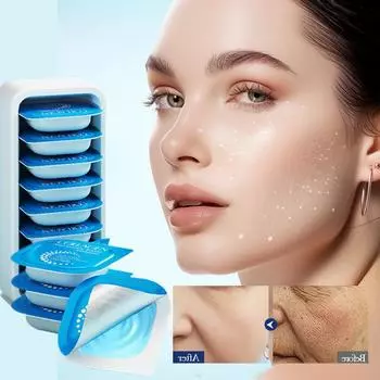 7,5 г*8 шт. коллагеновая маска для лица против морщин, восстанавливающая и увлажняющая, маленькая, для увлажнения и ухода за кожей 7.5g*8pcs