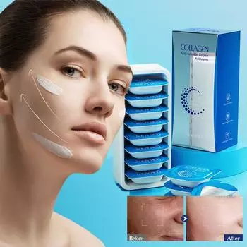 7,5 г*8 шт. [Коллагеновая увлажняющая маска против морщин, восстанавливающая маленькую пудинговую маску, увлажняющая 7.5g*8pcs