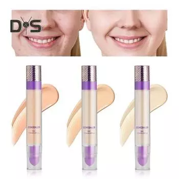 7,5 мл двухкомпонентный консилер с кисточкой-пуховкой для пудры, пятен от прыщей, темных кругов, полное покрытие, стойкий натуральный водостойкий увлажняющий макияж для лица B