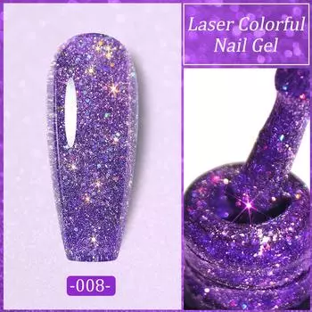 7,5 мл лазерный красочный гель-лак для дизайна ногтей DIY Маникюр УФ-светодиодный гель