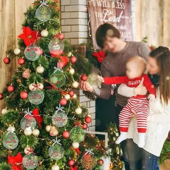 7,5 см/3 дюйма акриловое украшение акриловое рождественское украшение