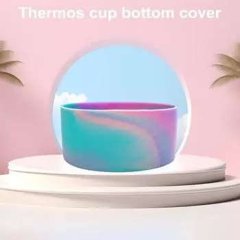 7,5 см бутылка для воды, силиконовый ботинок, противоскользящая, шумопоглощающая, устойчивая к царапинам, для путешествий, изолированная чашка для воды, стакан, нижняя защитная крышка, аксессуары для чашек красный черный