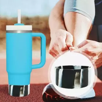 7,5 см бутылка для воды, силиконовый ботинок, противоскользящая, шумопоглощающая, устойчивая к царапинам, для путешествий, изолированная чашка для воды, стакан, нижняя защитная крышка, аксессуары для чашек красный черный