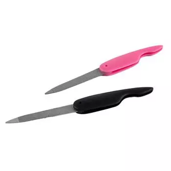 7,5 см металлическая складная пилочка для ногтей из нержавеющей стали отшелушивающий инструмент для ногтей чёрный