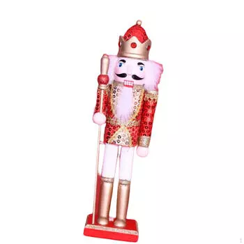 7.87 Inch Traditional Wooden Nutcracker, Christmas Nutcracker Festive Dcor for Yellow Boot