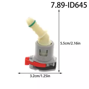 7.89Mm-Id6/645 Топливный трубопровод Соединение Авто Топливная Линия Быстрый Соединитель Пластиковый Бензиновый Соединитель Автозапчасти Для Автомобиля 3.2*5.5cm