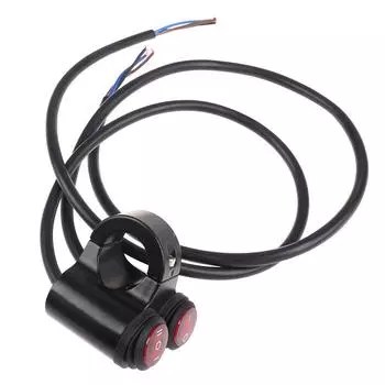 7/8 22 мм фара на руль мотоцикла противотуманный прожектор двойной выключатель 12 В чёрный