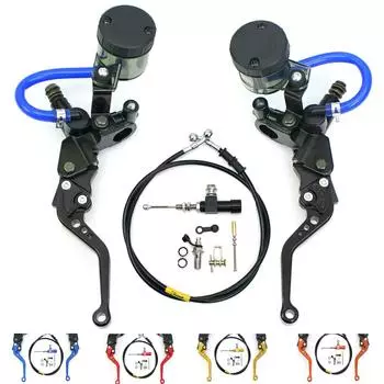 7/8 22 мм мотоцикл модифицированный гидравлический главный тормозной цилиндр комплект резервуара для мотоцикла для мотокросса, спортивного мотоцикла, скутера, питбайка, квадроцикла