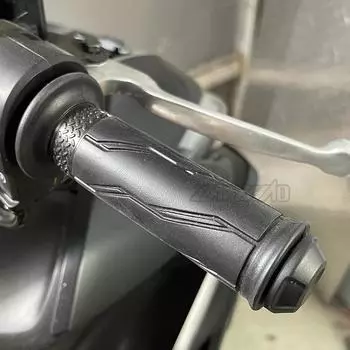 7/8 22 мм оригинальная рукоятка мотоцикла резиновая гелевая рукоятка с заглушкой на конце руля подходит для моделей с нескользящими линиями и заглушками на конце руля