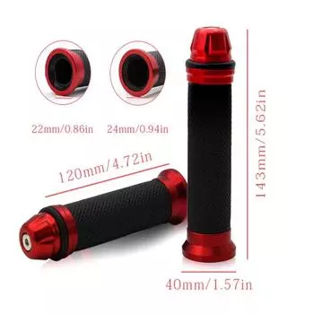 7/8 дюйма 22 мм мотоциклетные ручки рукоятки руль для Aprilia Victory Honda Suzuki Kawasaki Yamaha BMW Ducati чёрный