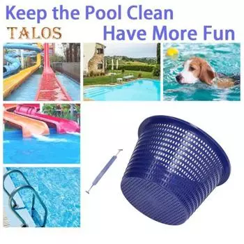 7 /8 корзина для скиммера для бассейнов, пластиковая корзина для фильтра для бассейна, сменная корзина для скиммера для листьев и мусора для SP1070 7inch синий