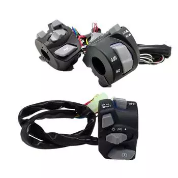 7/8 Мотоциклетный переключатель света на руле, сигнал, кнопка старт/стоп, универсальный