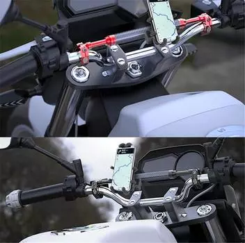 7/8 motorcycle handlebar with adjustable balance bar, power steering