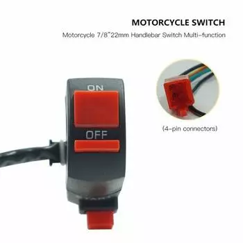 7/8\\\ Руль мотоцикла, переключатель мотоцикла DC12V/10A, абсолютно новый