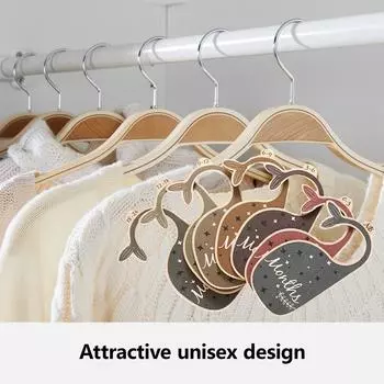 7/8 шт. деревянных разделителей для детского шкафа от новорожденных до 24 месяцев, органайзер для детской одежды, вешалка для детского шкафа, органайзер A