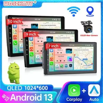 7 /9 /10 Android 13 автомобильное радио Androidauto Carplay WIFI GPS автомобильный аудиоплеер автомобильный мультимедийный проигрыватель для Hyundai Nissan Toyota Kia