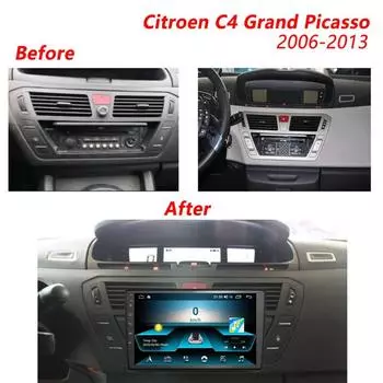 7 9 10 Android автомобильное радио для Citroen C4 Grand Picasso 2006-2013 стерео 4G CarPlay GPS навигация мультимедиа видеоплеер головка