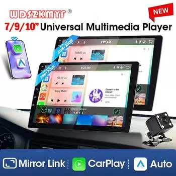 7/9/10 дюймов Android 13 беспроводной Carplay Android Auto мультимедийный плеер интеллектуальные системы автомобиля камера заднего вида автомобильный аксессуар