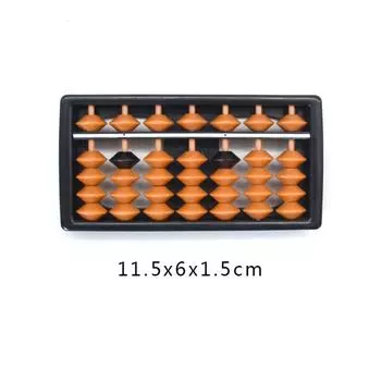 7/9/11/13/15/17 Разрядные счеты Стандартные счеты Коричневые костяшки Соробан Калькулятор Инструмент для счета Математика Начинающие Вычислительные игрушки