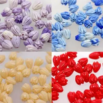 7*9 мм 10 шт. изготовление ювелирных изделий DIY кулон серьги красочные распорки бутон розы свободные бусины нежные ювелирные изделия