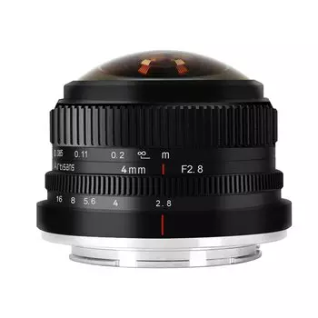 7 Artisans 4 мм объектив Fisheye сверхширокоугольный объектив с оправой M43 и ручной фокусировкой совместимый с беззеркальными камерами Fujifilm FX Mount F2.8 X-T1 X-T2