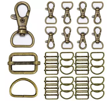 7 баклажан 14 рычаг 14 подвижная кожаная пряжка ручной работы диаметр антикварные кольца, D-образные кольца, рюкзак, баклажан, кольца, фурнитура, (внутренний 25мм, золото)