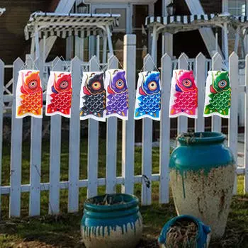 7 Carp Flags for Outdoor Events and Gatherings No Tassel