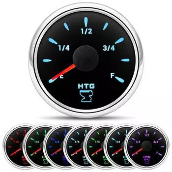 7 Color LED 0-190 ohm 52mm Sewage Level Gauge Level Indicator Water Tank Sensor for HTG Car Boat Yacht 100mm 175mm 200mm