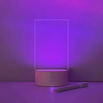 7 цветов доска для заметок креативный светодиодный ночник USB доска для сообщений праздничный свет с ручкой подарок для детей декоративная лампа 7-color-USB plug