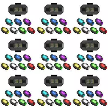 7 цветов Drone Strobe Light USB LED Anti Collision LED Мотоциклетные предупреждающие огни