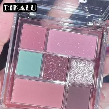 7 цветов пластинчатые тени для век Broken Ice Blue Sweet Dream Blue Mint Green Shadow