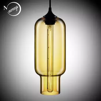 7 цветов, промышленные красочные стеклянные шарики, светодиодные подвесные светильники, современные светильники e27, ресторан, гостиная чистый