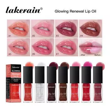 7 цветов Water Tender Dazzling Lip Oil Beep Lip Moisturizing Waterproof Water Gloss Lip Bloss Metallic Gloss Pure Desire Style 01#
