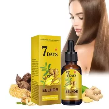 7 Days Ginger Hair Serum-20ml/0.6fl.oz Ginger Hair Essential Oil, Hair Care Essential Serum для мужчин и женщин, для массажа кожи головы и волос 10 ml
