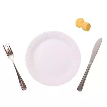 7 одноразовых бумажных тарелок для вечеринок, белая бумажная тарелка для украшения детского дня рождения 10pcs розовый