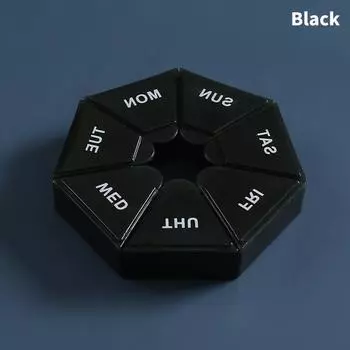 7-дневная таблетка-бокс для таблеток, еженедельный держатель для таблеток, портативный дорожный мини-футляр для хранения лекарств, органайзер для лекарств, контейнер для таблеток для дома 6