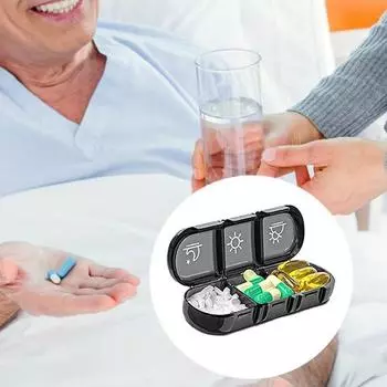 7-дневный органайзер для таблеток, большая емкость, легкий доступ, двойная защита, еженедельная коробка для таблеток, 21 сетка, рыбий жир, добавки, дорожный футляр для таблеток