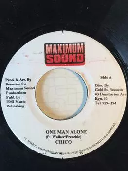 7-дюймовая пластинка CHICO - Один человек в одиночестве нет Максимальный звук Ямайка Регги, Ска и Даб Б/у