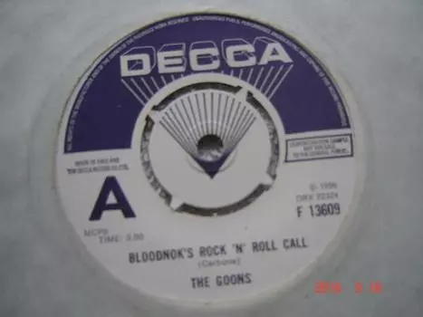 7-дюймовая пластинка GOONS - Клич Рок-н-ролла Бладнука / I Lov F13609PROMO Decca 1975 UK Поп Б/У