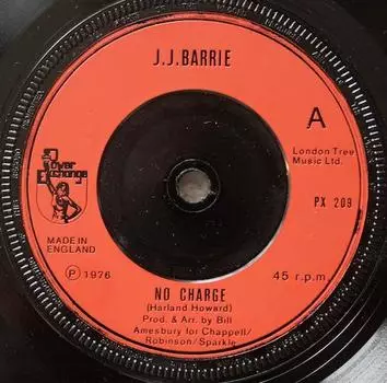 7-дюймовая пластинка J. J. БАРРИ - Без оплаты PX209 Обмен энергией 1976 Великобритания Поп Б/У