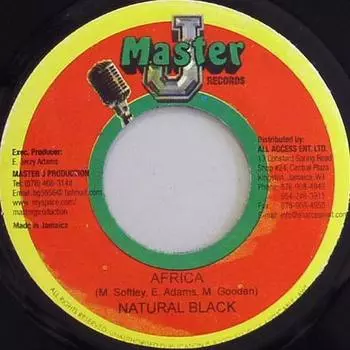 7-дюймовая пластинка НАТУРАЛЬНЫЙ ЧЕРНЫЙ / РИЧИ СТЕФЕНС - Африка / Ты спасаешь меня НИКАКОЙ Master J Record 2008 Ямайка Регги, Ска и Даб Б/У