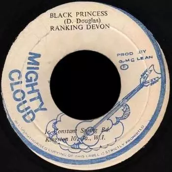 7-дюймовая пластинка РЕЙТИНГ DEVON - Черная принцесса НИКАКОЙ Могучее облако Ямайский регги, ска и даб Б/У