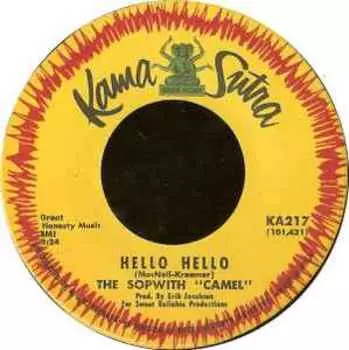 7-дюймовая пластинка SOPWITH CAMEL - Hello Hello / Treadin KA217 Kama Sutra 1966 US Рок Б/У