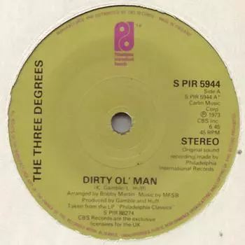 7-дюймовая пластинка THREE DEGREES - Dirty Ol Man / Can t You See What SPIR5944 Филадельфия 1978 UK Соул/Фанк Б/У