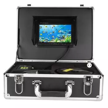 7-дюймовая подводная камера для рыбалки IP68, водонепроницаемая, вращающаяся на 360 градусов, высокое разрешение, 20 светодиодов, портативная камера для рыбалки US Plug