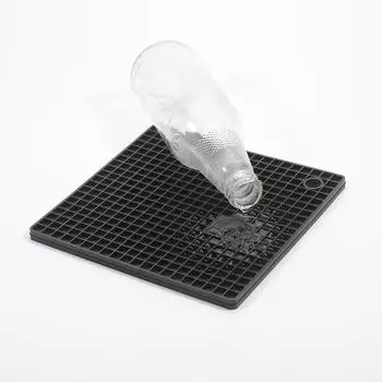 7-дюймовая силиконовая подставка для кастрюль, подставка под горячее, открывалка для банок, подставка для ложки, нескользящая, гибкая, прочная, термостойкая подставка под горячее 18x18cm красный